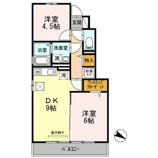 アルボルモニアIII【1階】の間取り
