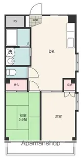 ハピネス椎の木【3階】の間取り