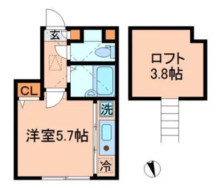 happy上板橋【1階】の間取り