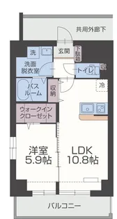 ヴァンクオーレ【3階】の間取り