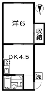 本間コーポ【1階】の間取り