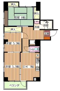 永井マンション【4階】の間取り