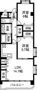 マンショングレイス【3階】の間取り