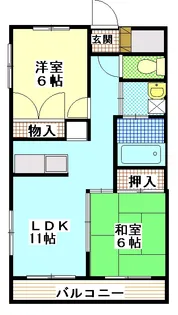 コーポ大場【3階】の間取り