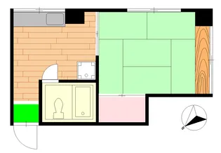 コーポ天神【4階】の間取り