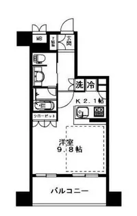 クオリアY`z恵比寿【7階】の間取り