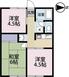 シティハイム本市場【1階】の間取り