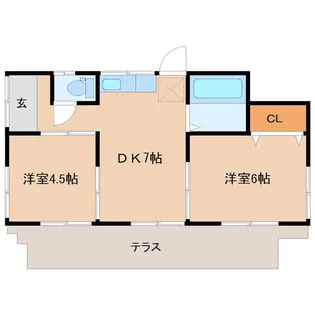 茨城県筑西市成田【一戸建】の間取り