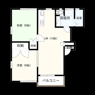 アムール前の原【2階】の間取り