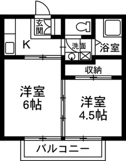 パナハイツ由良【2階】の間取り