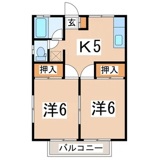福島県郡山市富久山町久保田字池下【アパート】の間取り