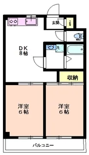 ブラッサム朝霞【1階】の間取り