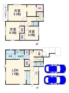 千葉県四街道市鹿渡【一戸建】の間取り
