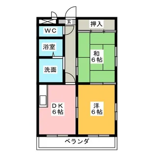 大矢クリーンハイツ【3階】の間取り