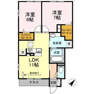 庵・里【1階】の間取り