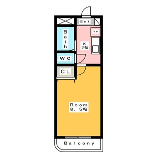 セリングデュオ【1階】の間取り