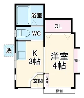 宝ハイツ【1階】の間取り