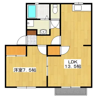 アイリス A【2階】の間取り