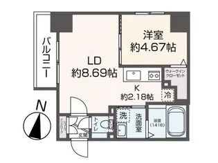 S-RESIDENCE大通公園admirio【8階】の間取り