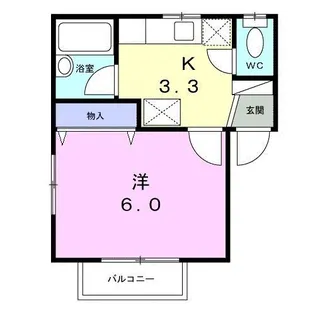 コーポ如月【2階】の間取り