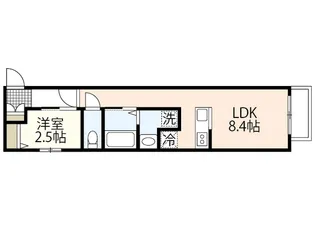 月光古江西町【3階】の間取り