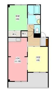 2LDKの間取り画像