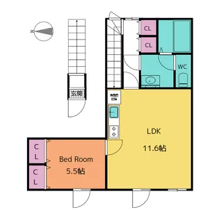 JFK中野新橋【3階】の間取り