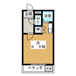 コーポアップル【3階】の間取り