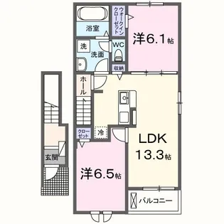 ルーナ・プレーナ【2階】の間取り