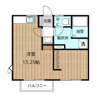 テアーコート平和 B【1階】の間取り