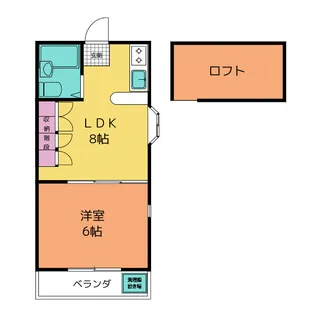 パレット南生田【2階】の間取り