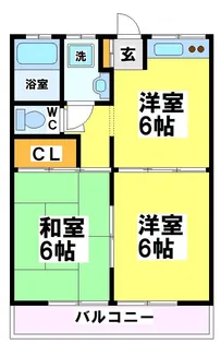 東京都府中市天神町3【アパート】の間取り