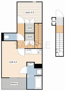 Fortuna平井【2階】の間取り