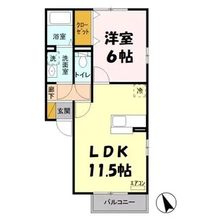 サンオークヒルズ【2階】の間取り