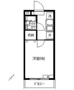 1Kの間取り画像