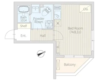 東京都新宿区西新宿8【マンション】の間取り