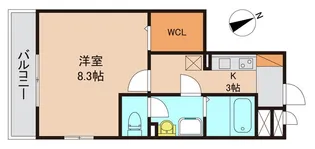 千葉県柏市明原1【アパート】の間取り