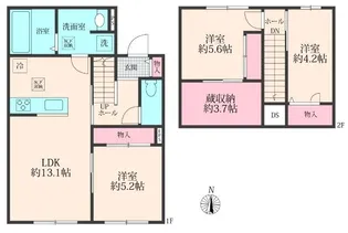 KAMULA 南の間取り
