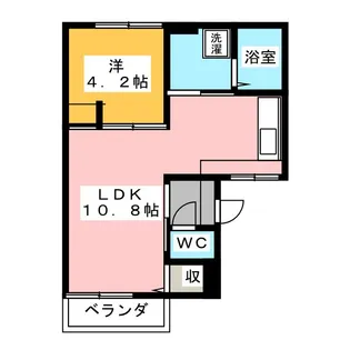 エステート日永 B棟【2階】の間取り