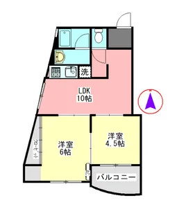 吉田マンション【1階】の間取り