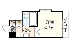 レジデンス天一【3階】の間取り