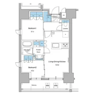 東京都台東区台東2【マンション】の間取り