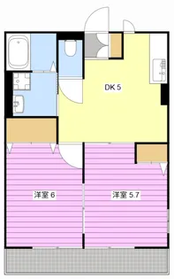 サンコートヴィラC【2階】の間取り