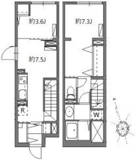 2DKの間取り画像