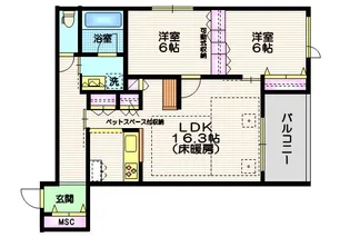(仮称)山王3丁目メゾン【2階】の間取り