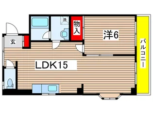 ルミネ星久喜【2階】の間取り
