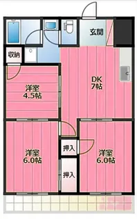 ウイング春日I【4階】の間取り