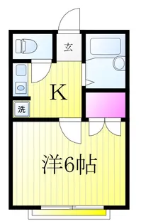 1Kの間取り画像