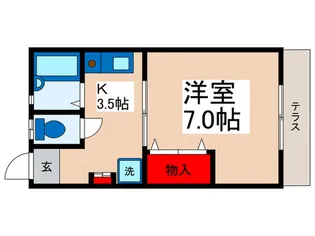 ロイヤルハイツ金子【1階】の間取り