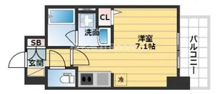 セイワパレス玉造駅上【6階】の間取り